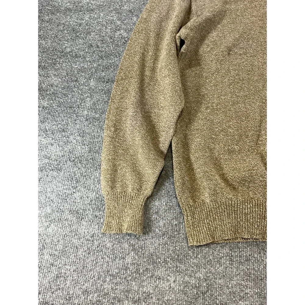 Woolrich Sweater Mens XL Tan Crewneck Knit Pullover Casual Outdoor Warm Classi